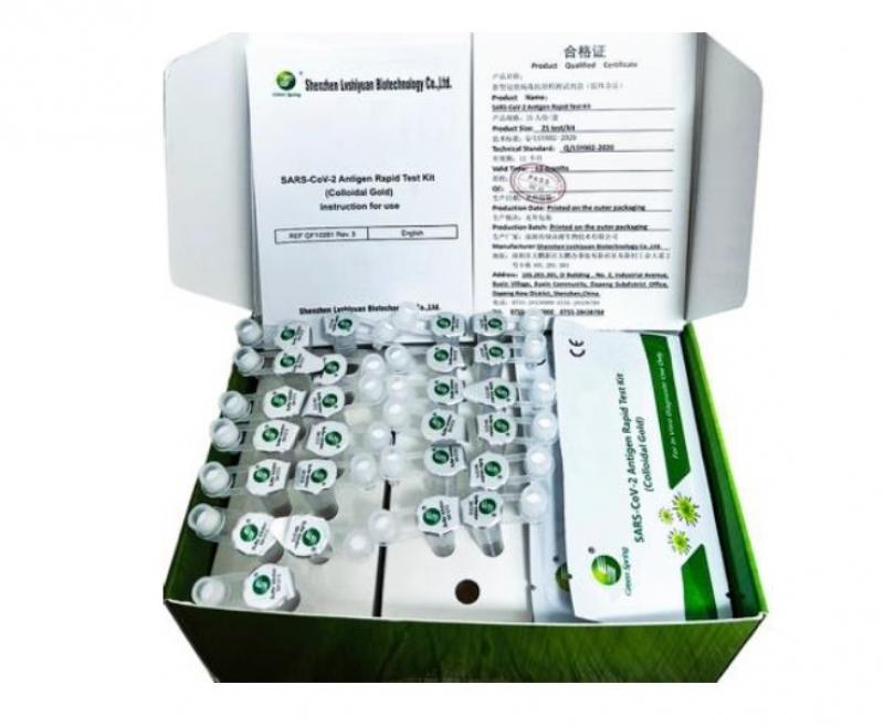Green Spring® SARS-CoV-2-Antigen-Schnelltest-Set (kolloidales Gold) - Inhalt 25 Tests