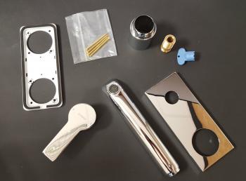 Hansa Fertigmontageset Waschtisch-Wandbatterie Hansaligna #44892103