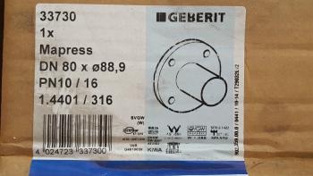 Geberit Mapress Edelstahl Flansch PN 10/16, #33730