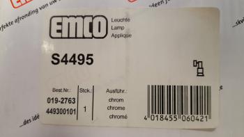 Emco Single Wand Halogen-Strahler 50W Chrom #449 300 101