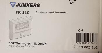 Junkers Raumtemperaturregler, Systemregler,  FR 110, #7719002916