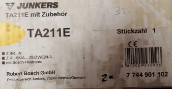 Junkers TA211E Einbaumodul-Regler mit Zubehör #7744901102