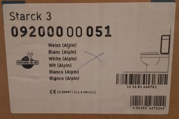 Duravit Starck 3 Spülkasten mit DualFlush Innengarnitur weiß mit Wondergliss