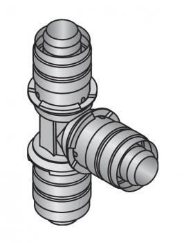 Uponor Unipipe Formteil Preß-T-Stück MLC 63 x 25 x 63 mm #793305