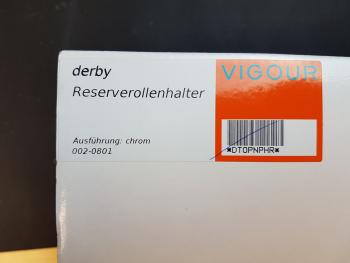 VIGOUR Reservepapierhalter derby verchromt