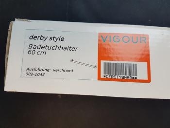 Badetuchhalter derby style 60cm verchr. VIGOUR