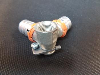 UPONOR Press-Doppel-Wandwinkel 90 Grad 20 x 1/2 IG 1015506