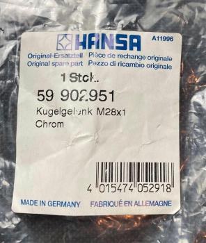 Hansa Kugelgelenk M28x1" Chrom #59902951