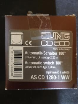 Jung AS A 1280-1 WW Automatik-Schalter Universal Linsentyp 2,20 m IR-Fernbedienung