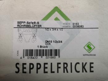 Seppelfricke SEPP-Safe-S Rohrbelüfter 1/2"x3/4"x1/2" DN15 #8163 0006083