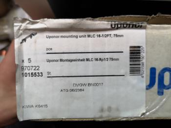 uponor Montageeinheit MLC 16-Rp 1/2 75mm #1015533