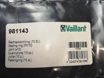 Vaillant Rechteckdichtring 10 Stück/Paket #981143