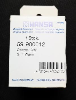 Hansa Oberteil G3/8'' Metallkronengriff warm #59900012