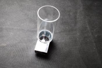 VIGOUR Glashalter derby style verchromt mit Acrylglas