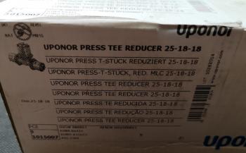 uponor Press-T-Stück reduziert 25-18-18 #1015007