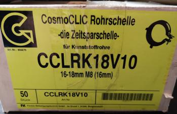 COSMO Clic Rohrschelle 16-18mm #CCLRK18V10