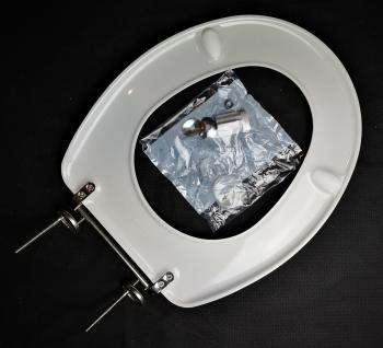 VIGOUR WC-Sitz ohne Deckel weiß, derby med