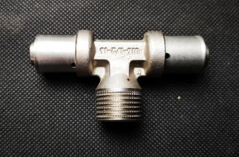 UNICOR Preß-T-Stück 16 - 1/2" AG - 16
