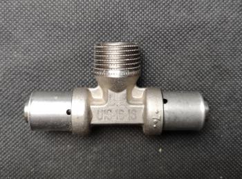 UNICOR Preß-T-Stück 16 - 1/2" AG - 16
