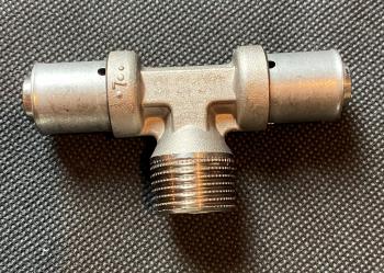 unicor Press-T-Stück 16 x 1/2" x 16 #932222