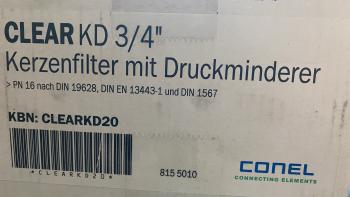Conel Clear KD 3/4" Kerzenfilter mit Druckminderer