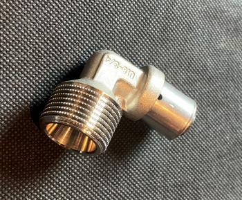 UNICOR Presswinkel Unipipe 90 Grad 18 x 3/4" AG #913230