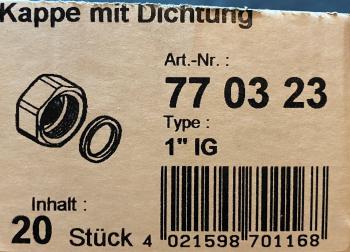 UNICOR Kappe mit Dichtung 1" IG #770323