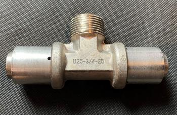 Unipipe Press-T-Stück 25 - 3/4" AG - 25