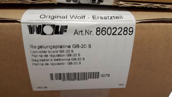 Wolf Heizung Regelungsplatine GB-20 S, Artikel-Nr. 8602289