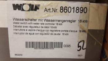 Wolf Heizung Wasserschalter mit Wassermengenregler , Artikel-Nr. 8601890