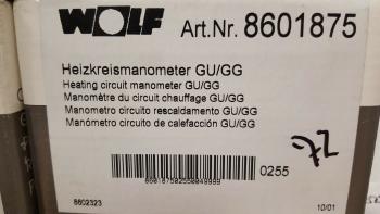 Wolf Heizung Heizkreismanometer GU/GG, Artikel-Nr. 8601875