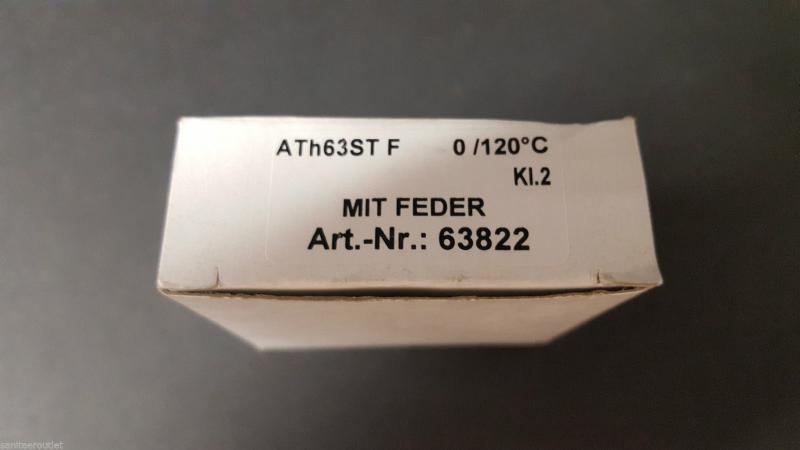 Afriso ATh 63 F Anlegethermometer mit Spannfeder Ø 63mm 0 - 120°C #63822