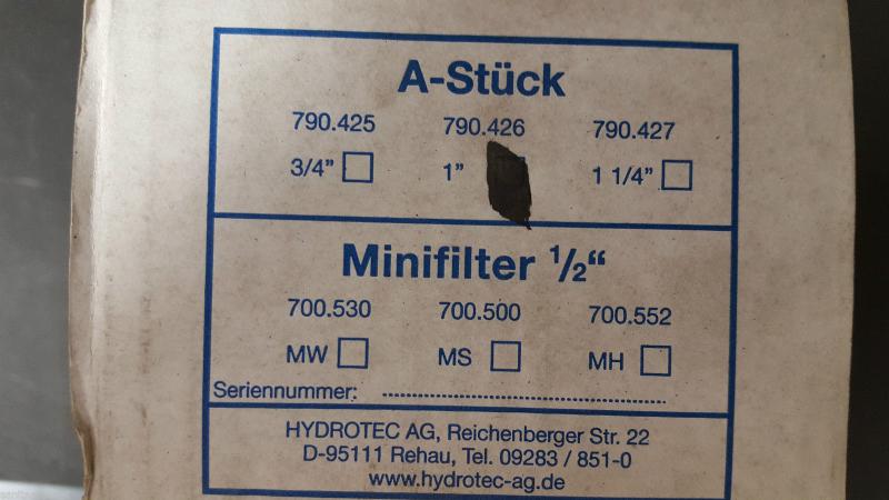 Alpha Vogt und Hydrotec, A-Stücke, verschiedene Größen, DN 20-40