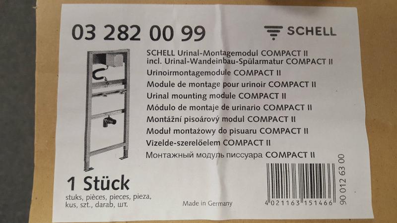 Schell Urinal Montagemodul Compact II, NEU, OVP #032820099