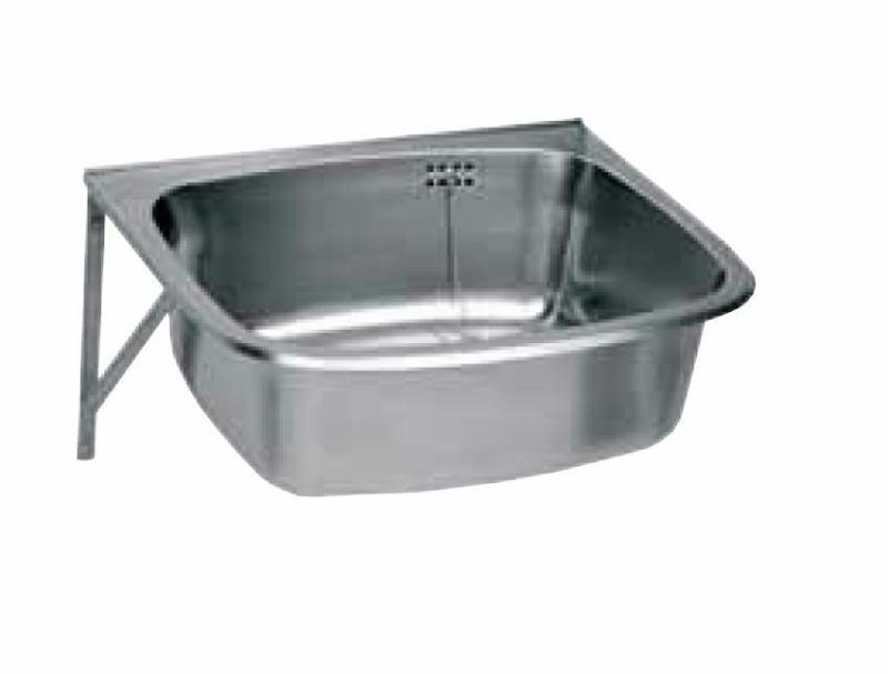 Franke Ausgussbecken Chromnickelstahl SIRX364, 560mm Eimerrost und Spritzwand