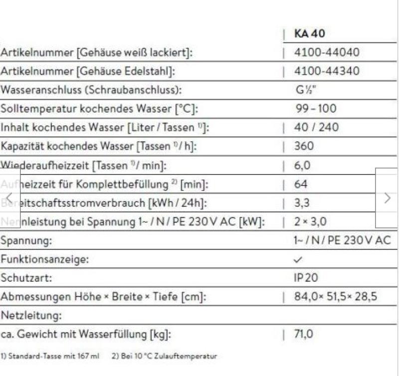 Clage Kochendwassergerät ZIP Hydroboil KA40 #4100-44040 für Gastro, Büro, Hotel