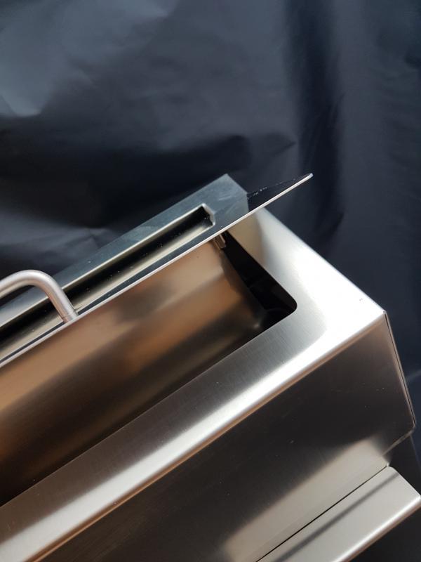 SanTRAL Hygiene Abfallbox 10 Liter, mit Hygienebeutelspender, Edelstahl