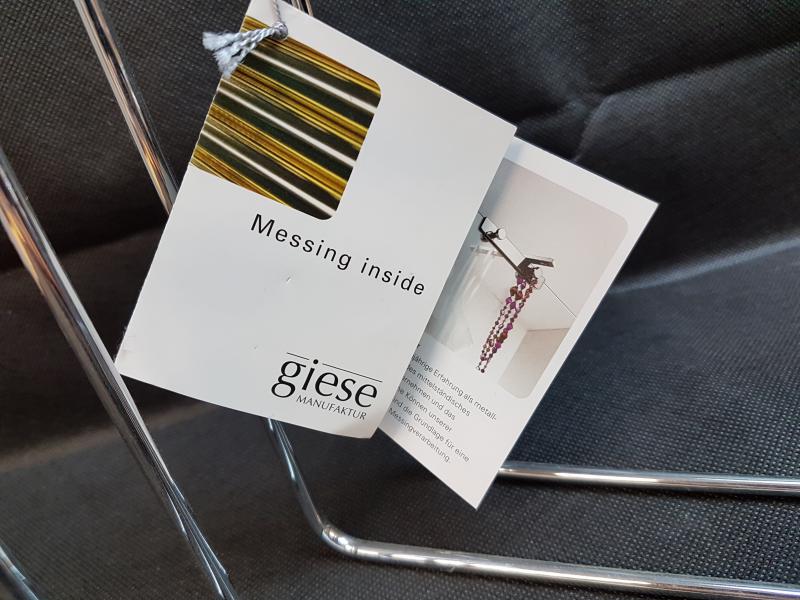 Giese Gästehandtuchkorb, verchromt -Ausstellungsstück-