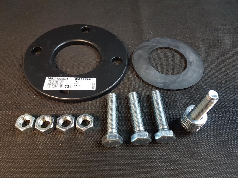 Geberit PE Flanschset d75 365746001 