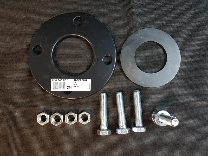 Geberit PE Flanschset d75 365746001 