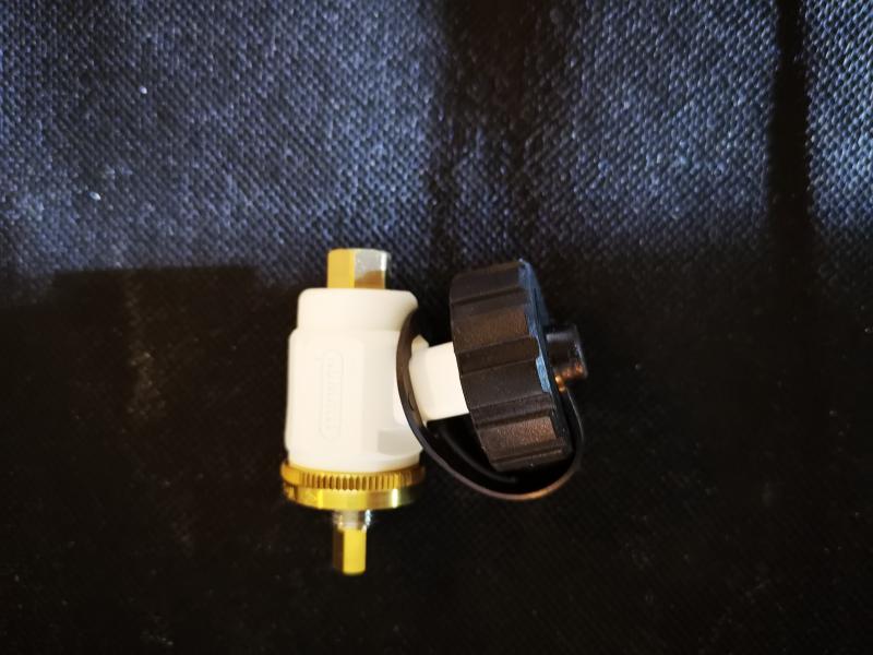 Hummel Füll- und Entleerungsvorrichtung Messing blank G 3/4" x G 1/2" #2584100100