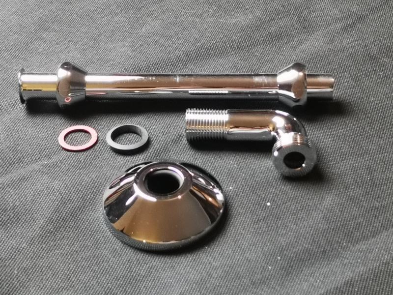 GROHE Abgangsbogen 12011 m.Quetschverschraubungen 1/2x3/4 chrom #12011000