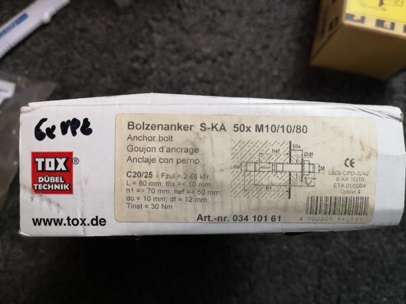 TOX Bolzenanker S-KA M10/10/80 #03410161