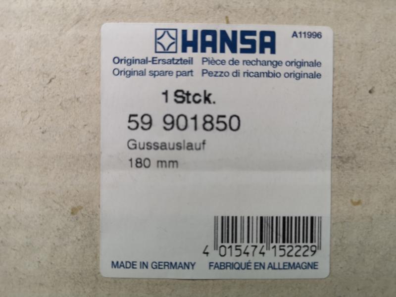Hansa Ersatzteil Gussauslauf 180mm #59 901850