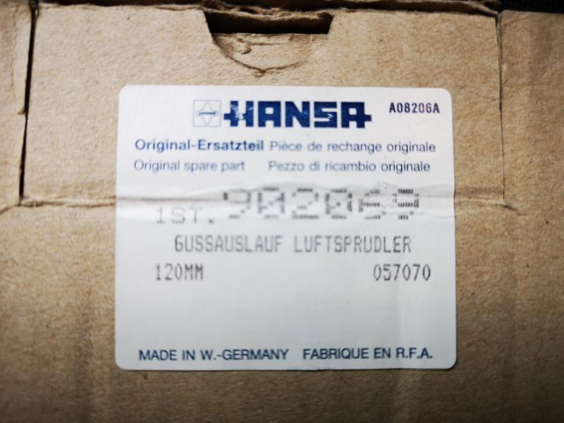 Hansa Ersatzteil Gussauslauf Luftsprudler 120mm #902069