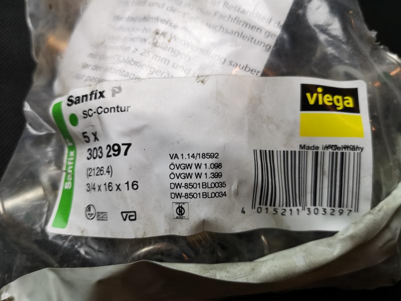 Viega 303297 T-Stück mit SC Sanfix P 2126.4