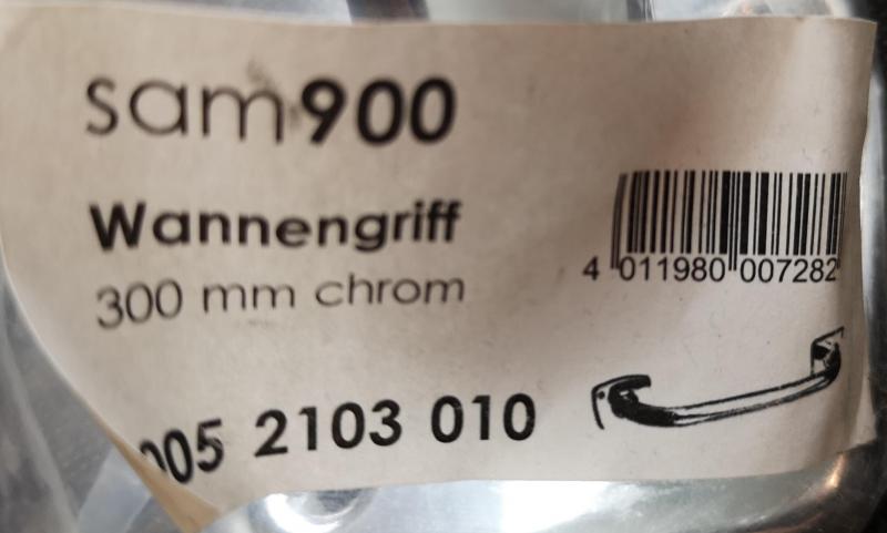 SAM900 Wannengriff 300 mm verchromt #0052103010