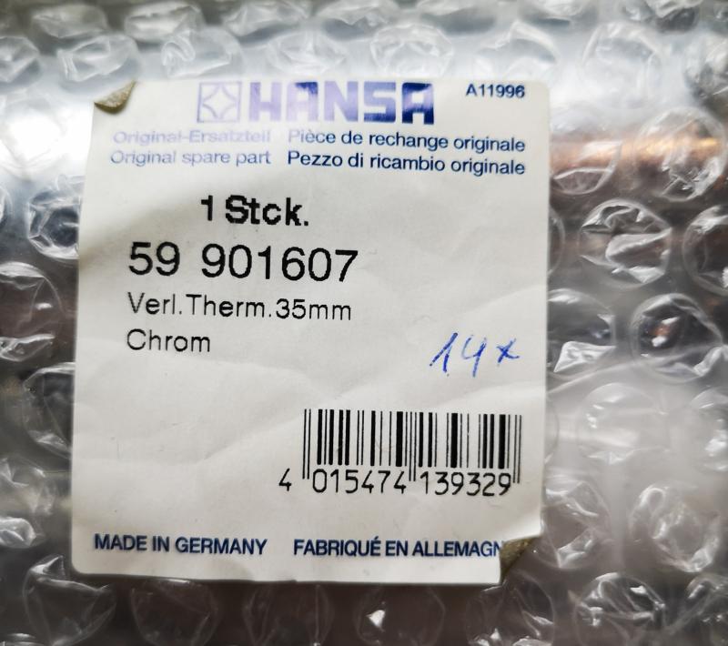 Hansa Ersatzteil Verlängerungssatz Thermostat-UP chrom 59901607