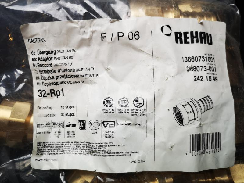 REHAU Rautitan Übergang 32-Rp1 #366073-001 - 2421549