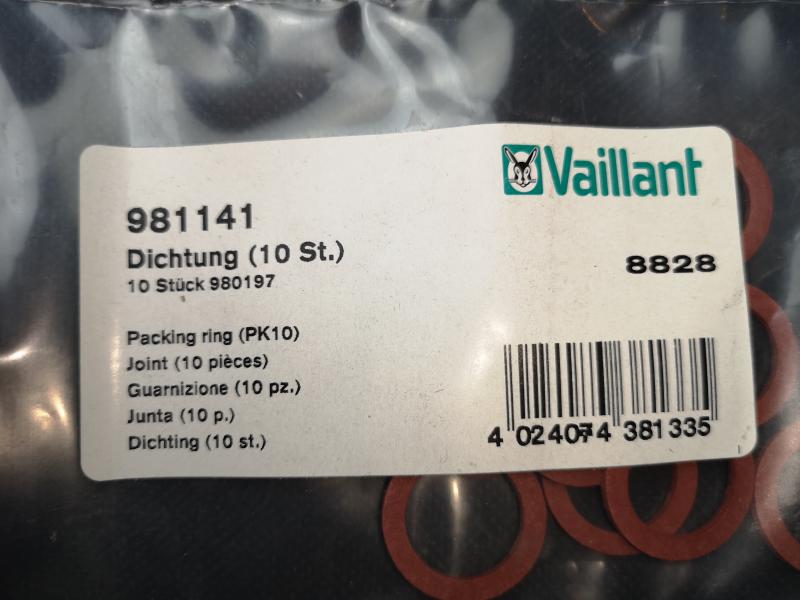 Vaillant Dichtung 10 Stück/Paket #981141